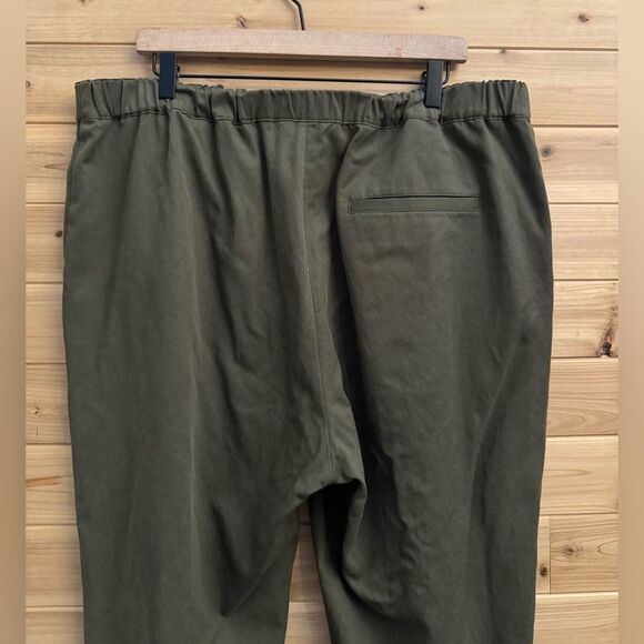 Banana Republic Size XL Olive Green High Rise Cropped All Day Slim Taper Pants - Picture 7 of 12
